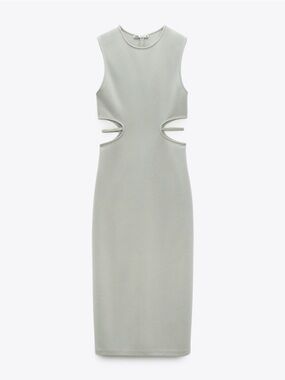 ZARA mid length sleeveless dress
